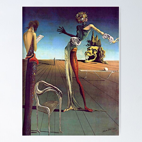 Item preview, Salvador Dali, Woman with a Head of Roses, 1935, Fine Art Print, Modern Art, Salvador Dali Gift, Surrealism, Salvador Dali Art designed and sold by Artistic Gift Print.