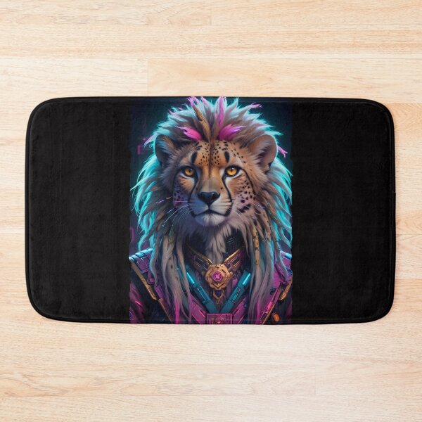Item preview, Futuristic And Colorful Majestic Leopard Face designed and sold by Adelberton.