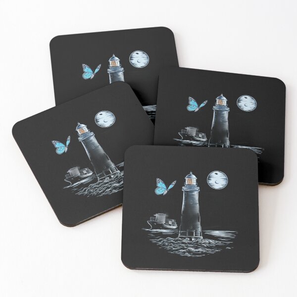 Item preview, Moonlit Ocean Lighthouse Scene 2 designed and sold by MyNiceDesigns.
