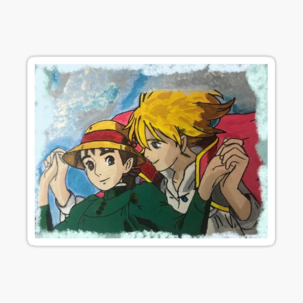 Artikel-Vorschau von Howl und Sophie spazieren durch die Wolken, designt und verkauft von Akira15.
