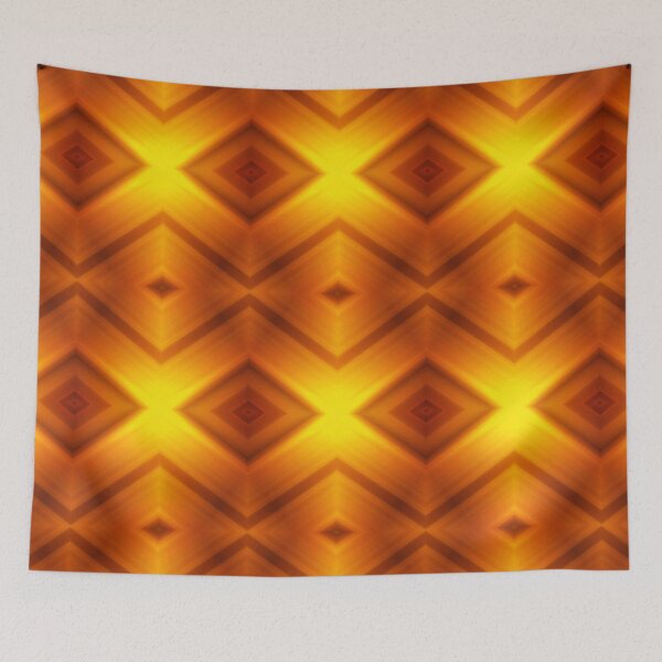 Item preview, Orange and yellow shiny shapes pattern  designed and sold by roshana3.