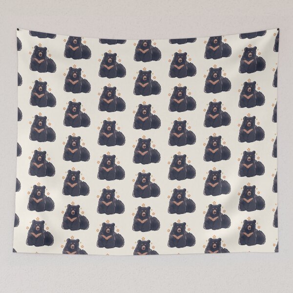 Item preview, Black bear with stars  designed and sold by Artofmayara.
