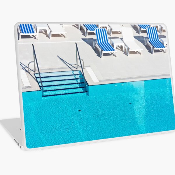 Ladder of a swimming pool Laptop Skin