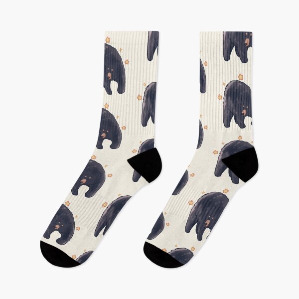 Item preview, Cute Black bear with stars  designed and sold by Artofmayara.