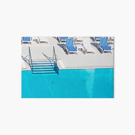 Ladder of a swimming pool Art Board Print