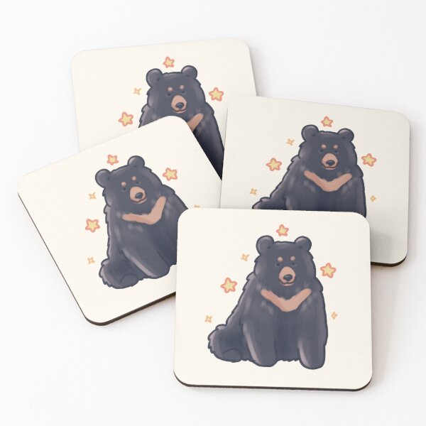Item preview, Adorable Black bear with stars  designed and sold by Artofmayara.