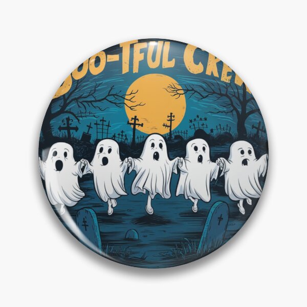 Item preview, "Boo-tiful Crew" Friendly Ghosts in Graveyard 2 designed and sold by MyNiceDesigns.