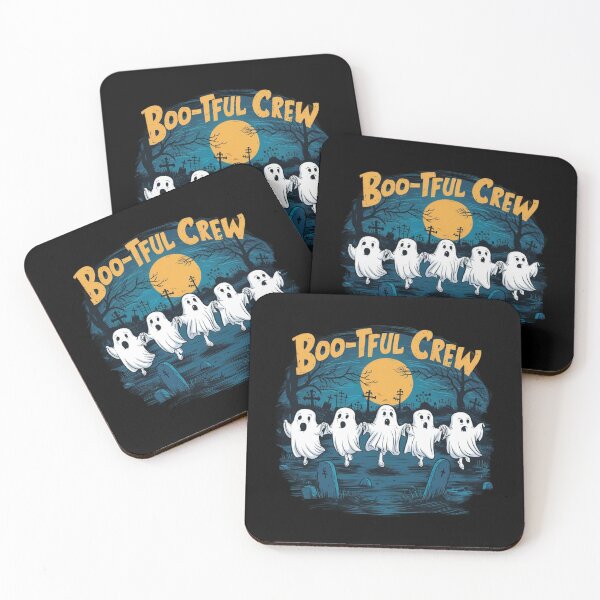 Item preview, "Boo-tiful Crew" Friendly Ghosts in Graveyard 2 designed and sold by MyNiceDesigns.