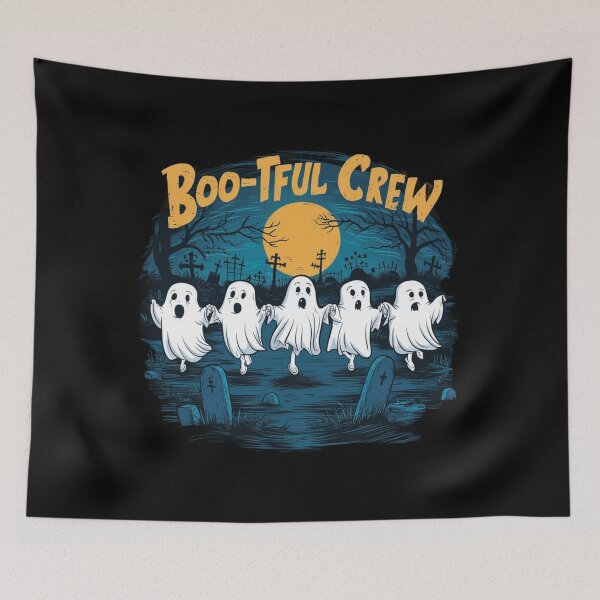 Item preview, "Boo-tiful Crew" Friendly Ghosts in Graveyard 2 designed and sold by MyNiceDesigns.
