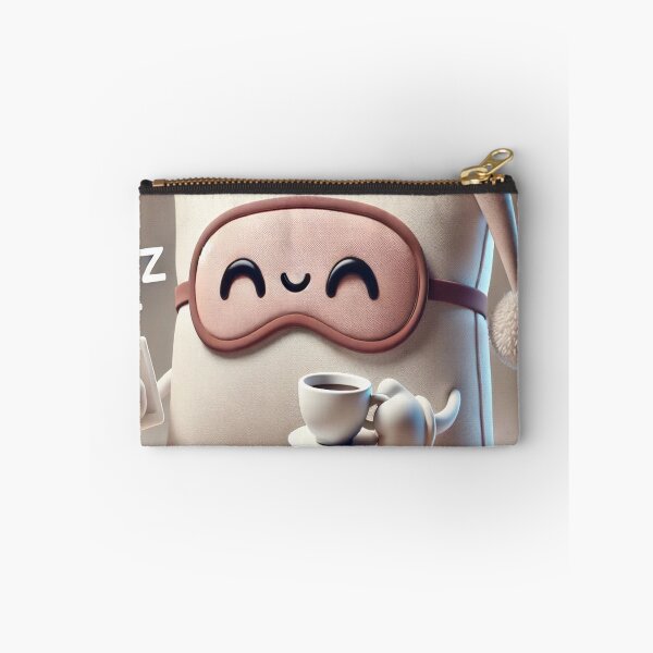 Item preview, Cute Pillow Character Enjoying Coffee designed and sold by moiecuoii.