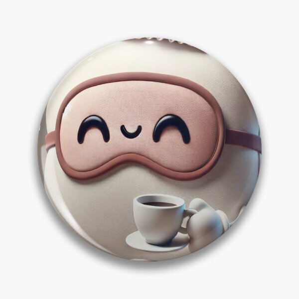 Item preview, Cute Pillow Character Enjoying Coffee designed and sold by moiecuoii.
