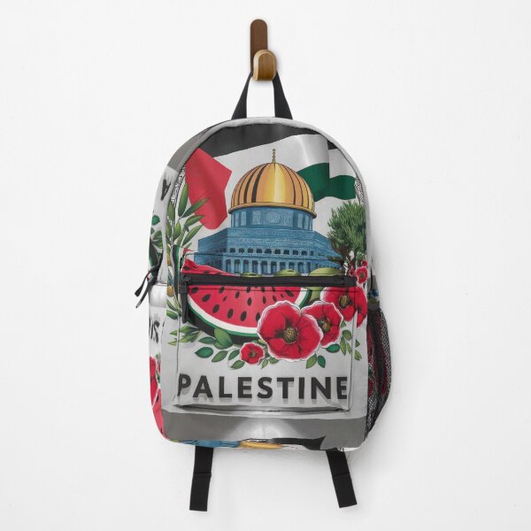 Item preview, Palestine Flag | Olives | Olive Tree | Poppy Flowers | Dome of The Rock Jerusalem designed and sold by Slice Of Seed.
