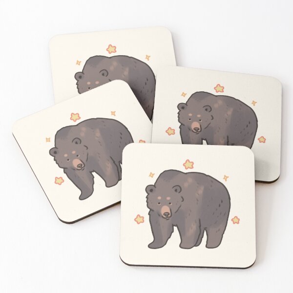 Item preview, Cute grizzly bear with stars  designed and sold by Artofmayara.