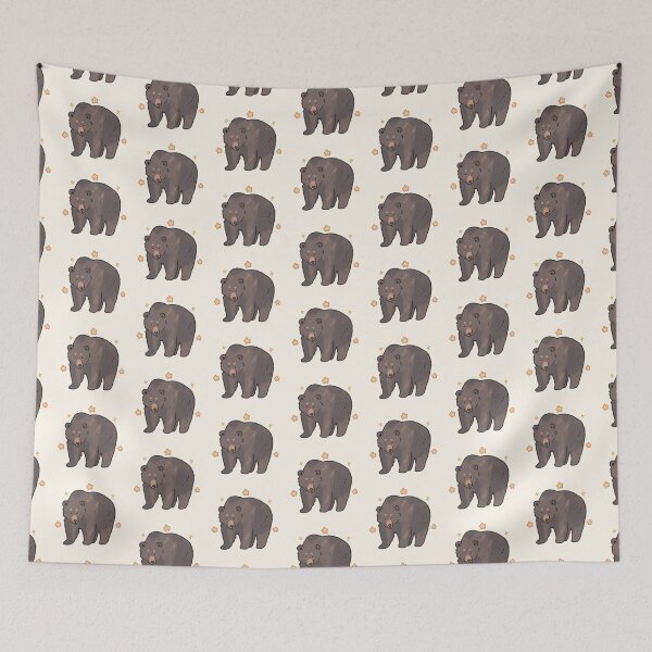 Item preview, Cute grizzly bear with stars  designed and sold by Artofmayara.