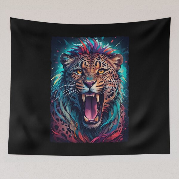 Item preview, Colorful And Majestic Leopard Face designed and sold by Adelberton.