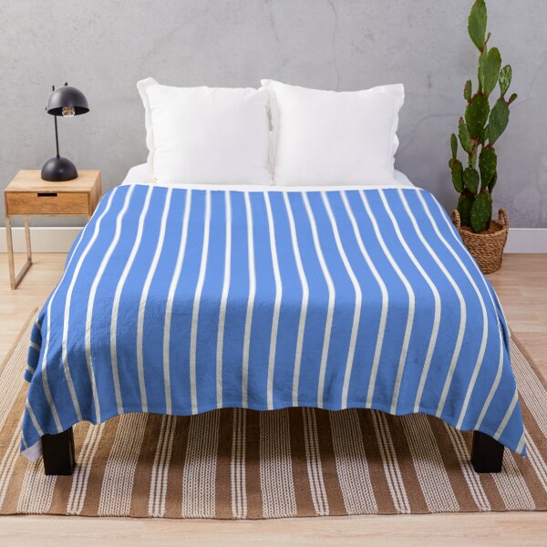 Item preview, Light Blue and Thin White Vertical Stripes designed and sold by starrylite.