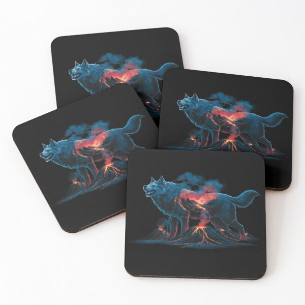 Item preview, Fenrir Among Volcanic Eruptions and Lava Streams designed and sold by Street Corsairs.
