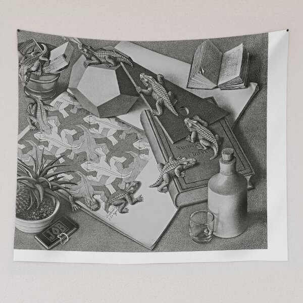 Item preview, M. C. Escher, Reptiles, 1943, Artista holandés, Maurits Cornelis Escher Print, Surrealismo, Imp-Art, M. C. Escher Gift, Maurits Escher Art designed and sold by Artistic Gift Print.