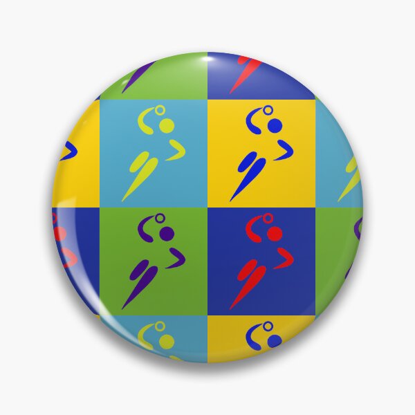 Item preview, Olympic Sports Series Classic Colored Art European Team Handball designed and sold by Felipe G Studio.