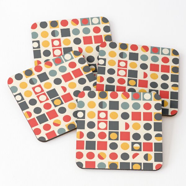 Item preview, Geometric retro art design with dot and square designed and sold by joyandoman.