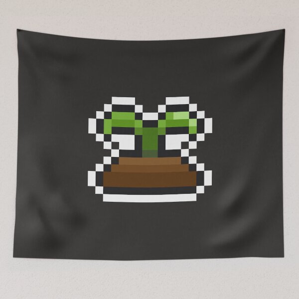 Item preview, green sprout pixel art designed and sold by helixter.