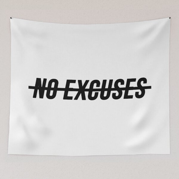 Item preview, No Excuses: Motivational and Inspirational designed and sold by Luxuriously.