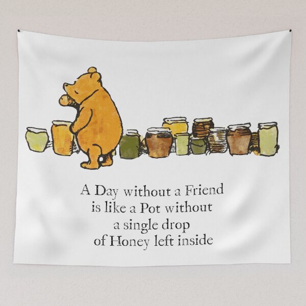 Item preview, Vintage Classic Pooh Bear Friend Honey Quote designed and sold by PoohsCompany.