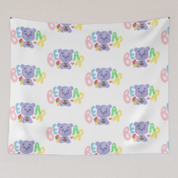 Item preview, Cute Bear with Honey and Flowers designed and sold by Littlexhedfang.