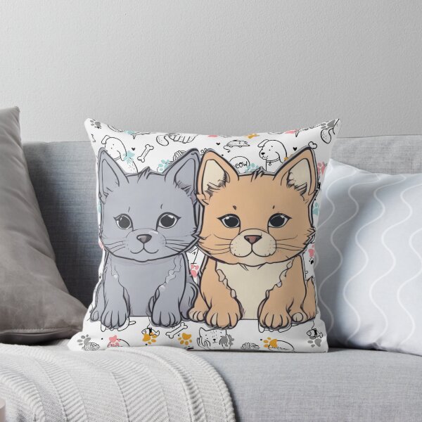 Aperçu de l'œuvre Chien Chat Mignon IA créée et vendue par AbeeRedB.
