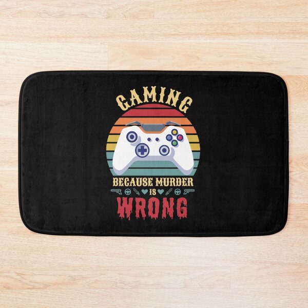 Item preview, Gaming Because Murder is Wrong Vintage Retro Design  designed and sold by trendyzcom.