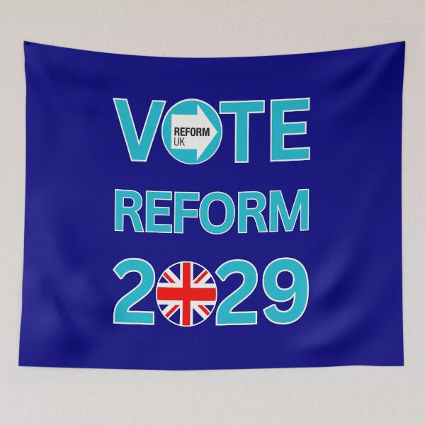 Item preview, Vote Reform UK 2029 Elections Make Britain Great designed and sold by JesterKrewArt.