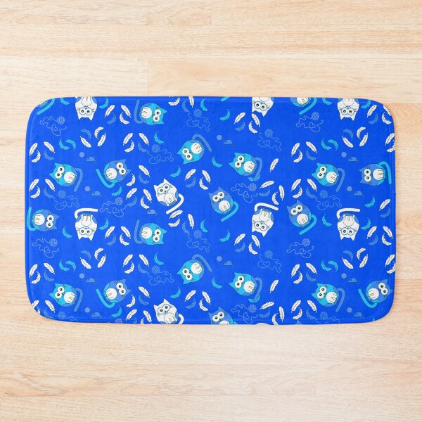 Item preview, Cat pattern on repeat with blue background designed and sold by SueKnox.