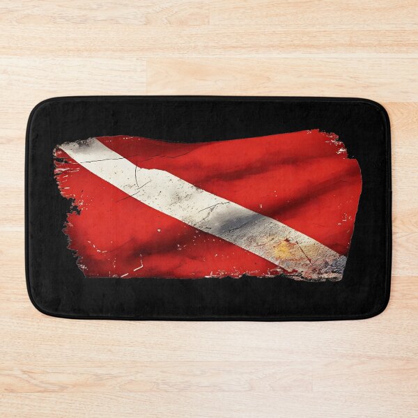 Item preview, Diver Down Scuba Diving Flag Vintage Distressed Style designed and sold by OwnTheAvenue.