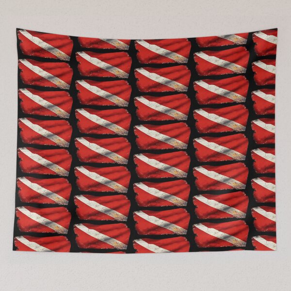 Item preview, Diver Down Scuba Diving Flag Vintage Distressed Style designed and sold by OwnTheAvenue.
