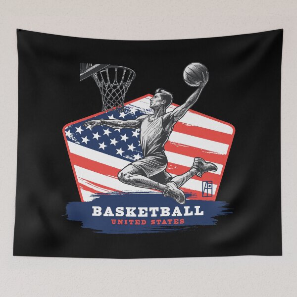Item preview, BASKETBALL - USA - SPORT SQUAD - 1 designed and sold by ArtProjectShop.