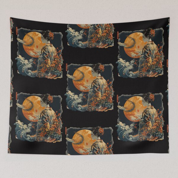 Item preview, Sun And Waves Asian Art designed and sold by Obsidian Ink by Wilshire.
