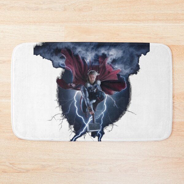 Item preview, Thor Suspended in Storm, Wielding Mjölnir Amidst Lightning designed and sold by Street Corsairs.