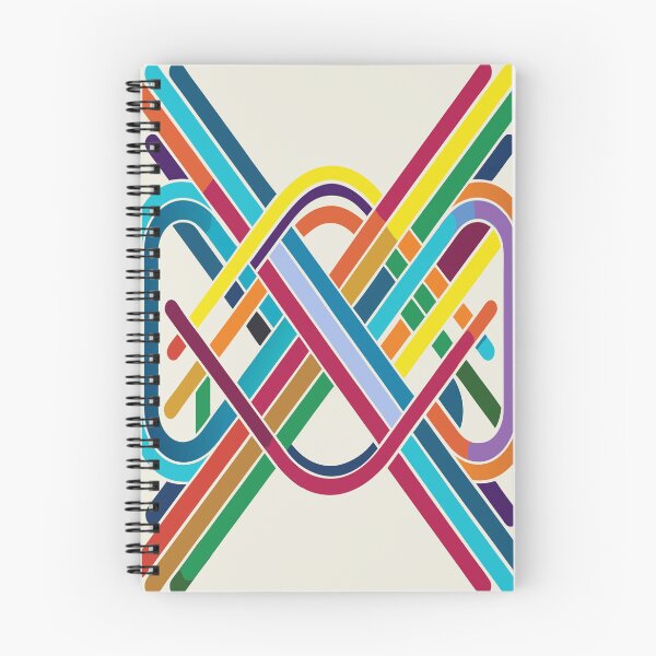Item preview, Interwoven Spectrum - Geometric Line Art designed and sold by AgarutanPrint.