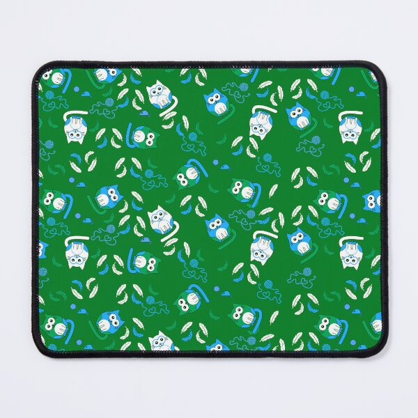 Item preview, Cat pattern on repeat with green background designed and sold by SueKnox.