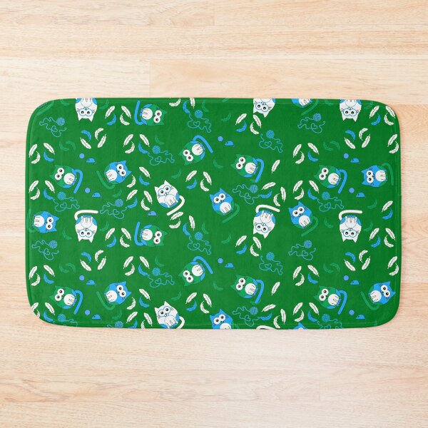 Item preview, Cat pattern on repeat with green background designed and sold by SueKnox.