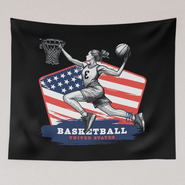 Item preview, BASKETBALL - USA - SPORT SQUAD - 2 designed and sold by ArtProjectShop.