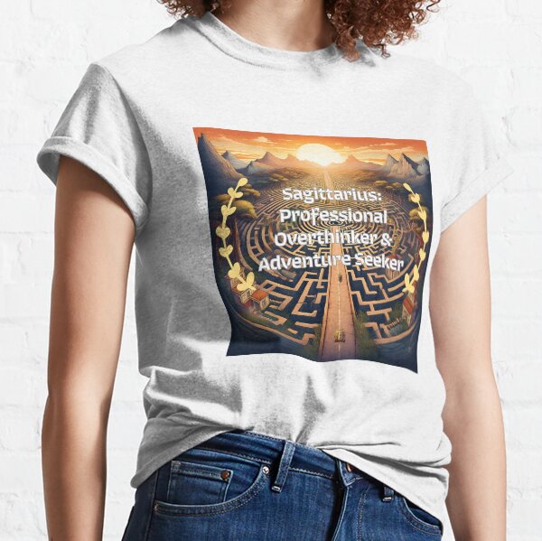 Item preview, Sagittarius: Professional Overthinker & Adventure Seeker designed and sold by tramstraffic.