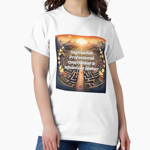 Item preview, Sagittarius: Professional Overthinker & Adventure Seeker designed and sold by tramstraffic.
