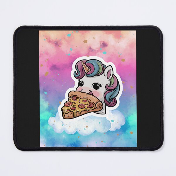 Item preview, Sweet Unicorn Eating Pizza designed and sold by MarcelooArt.