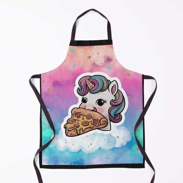 Item preview, Sweet Unicorn Eating Pizza designed and sold by MarcelooArt.