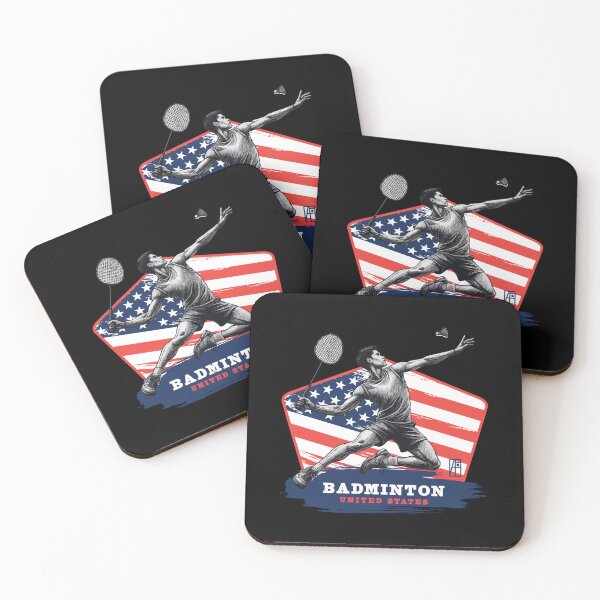 Item preview, BADMINTON - USA - SPORT SQUAD - 1 designed and sold by ArtProjectShop.