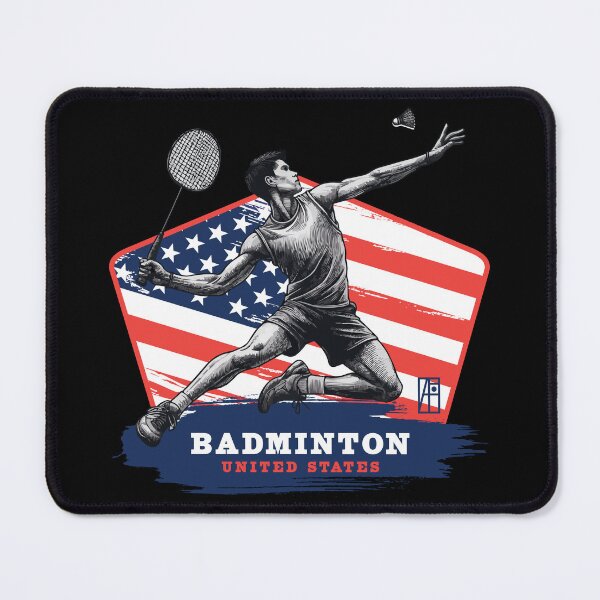 Item preview, BADMINTON - USA - SPORT SQUAD - 1 designed and sold by ArtProjectShop.