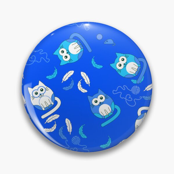 Item preview, Cat on repeat with blue background lines designed and sold by SueKnox.