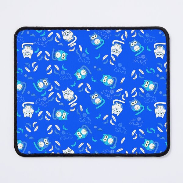 Item preview, Cat on repeat with blue background lines designed and sold by SueKnox.