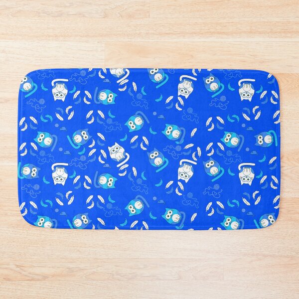 Item preview, Cat on repeat with blue background lines designed and sold by SueKnox.